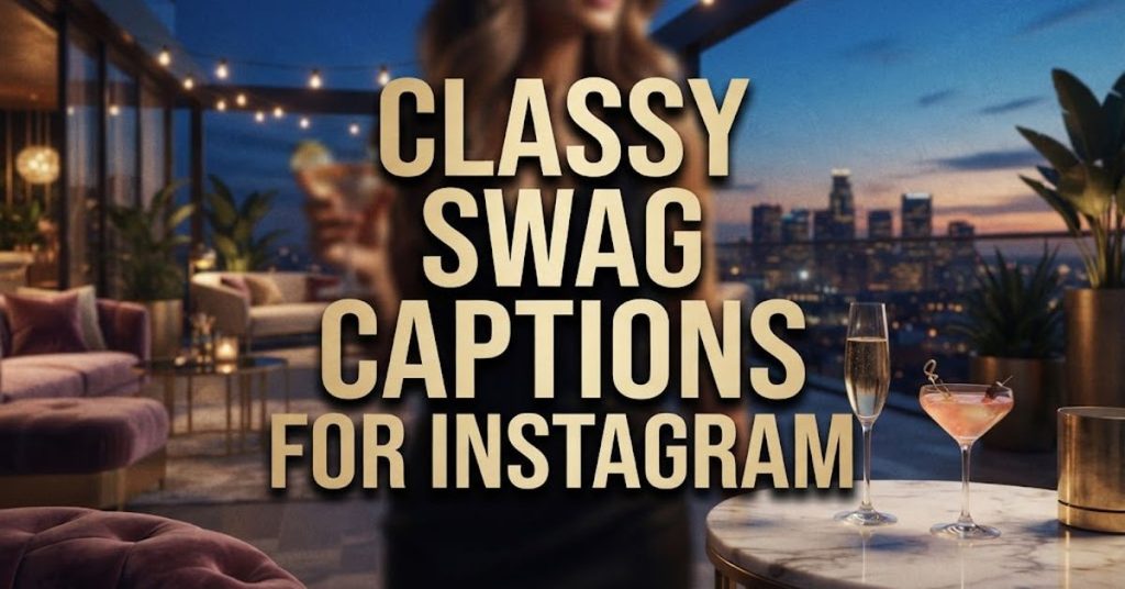 Classy Swag Captions for Instagram